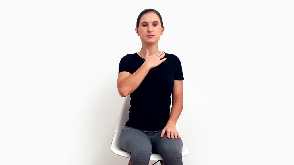 Raztezanje skalenskih mišic korak 2